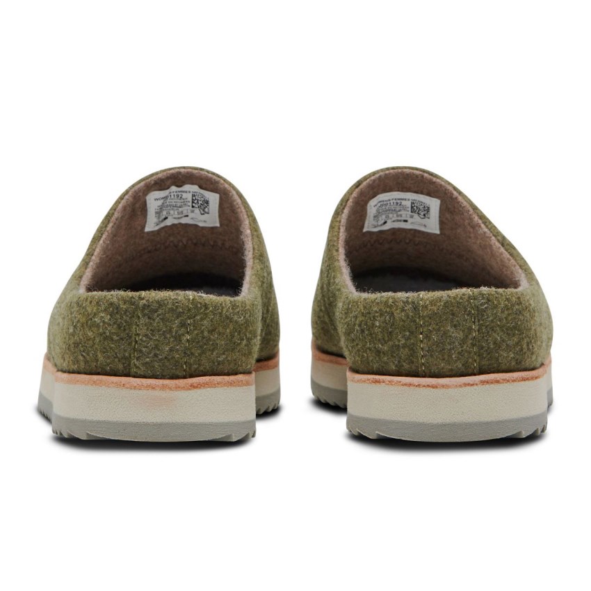 Sabots Merrell Juno Clog Wool Vert Olive Femme | A.J.NGAY